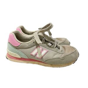 New Balance Girls Pink Gray 515 Sneakers US 1.5 EU 33 Athletic Running Shoes